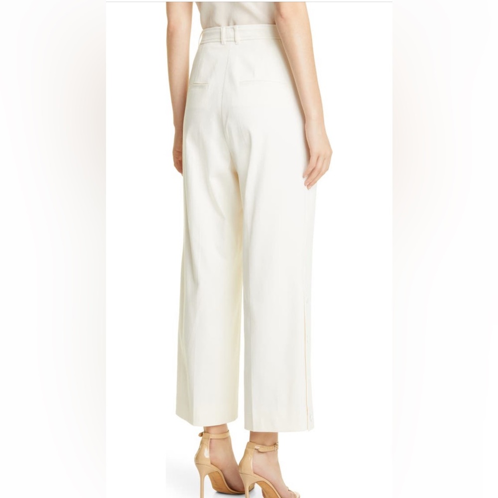 NWT Off-White Wide Legged Ankle Pants - Picture 3 of 7